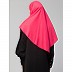 Instant jersey hijab with front gather - Dark Pink